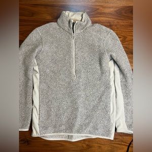 Lululemon Sherpa Half-Zip Pullover, Men’s Small, Grey, Tundra Trek Half Zip